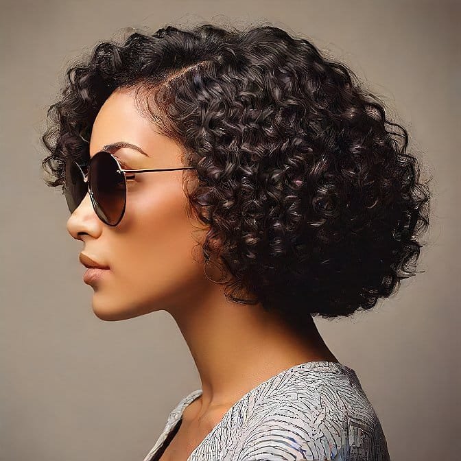 curly bob cut