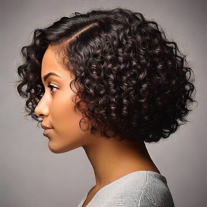 curly bob cut