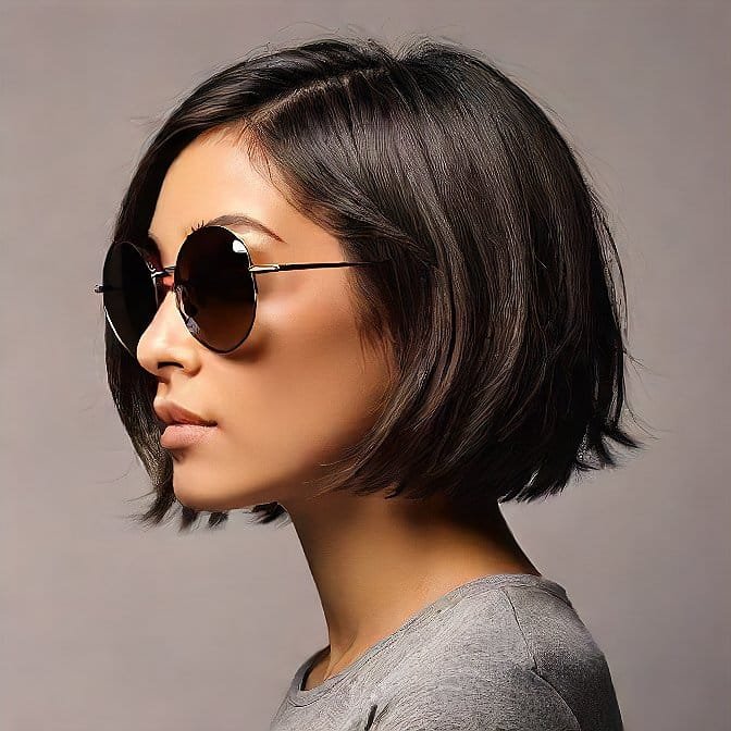 messy bob cut