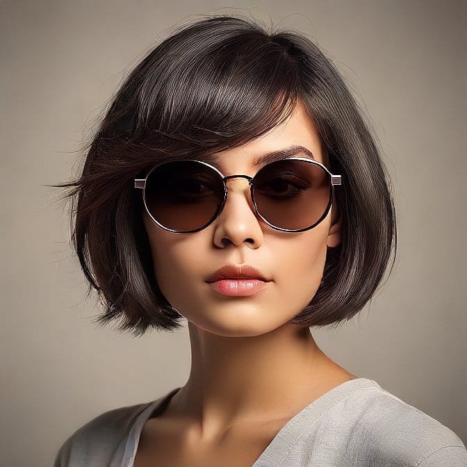messy bob cut